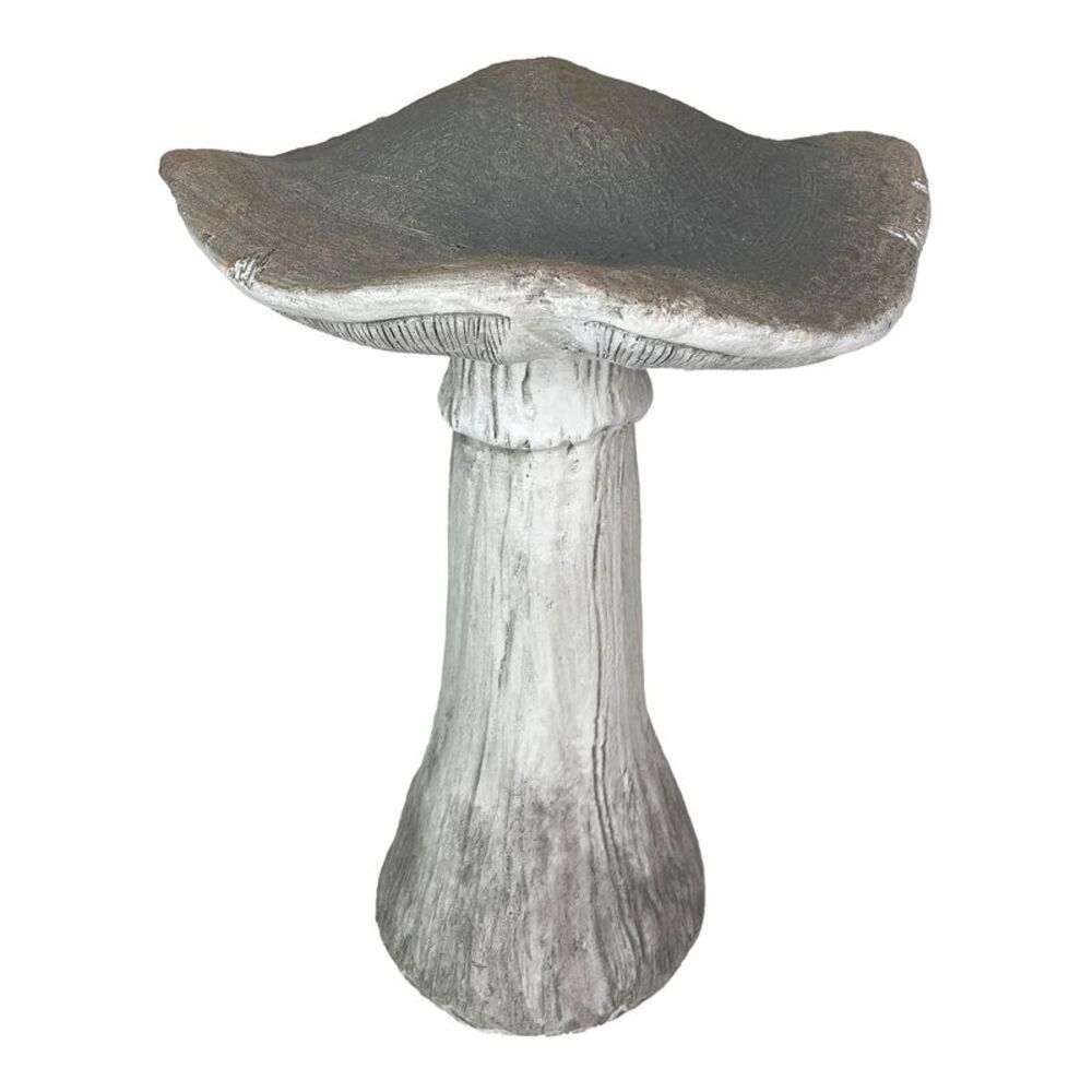 Mushroom Statue 17" High, Outdoor Indoor Magnesium Oxide Garden Decor